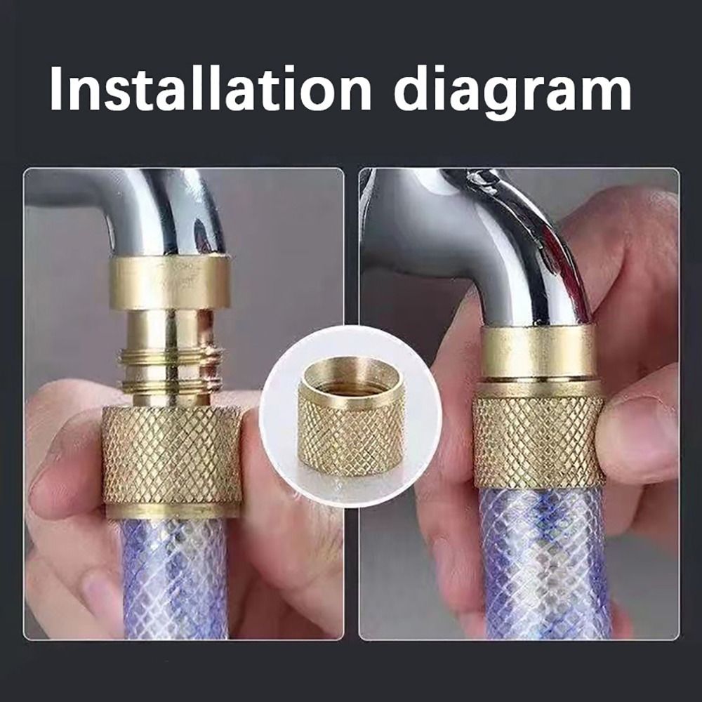 Nozzle Brass - 1 Set Hochdruck-Wassersprühdüse mit Schnellanschluss 1/2