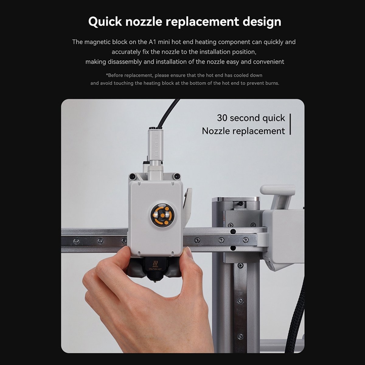 Hotend Assembly - DT1410/Hotend-Kit für A1/A1 Mini Hochgeschwindigkeits-Hotend-Baugruppe 0,2mm