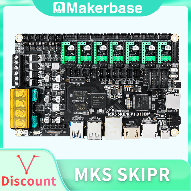 Mks Sgen - Makerbase MKS SKIPR 3D-Drucker-Platine Quad-Core 64-Bit
