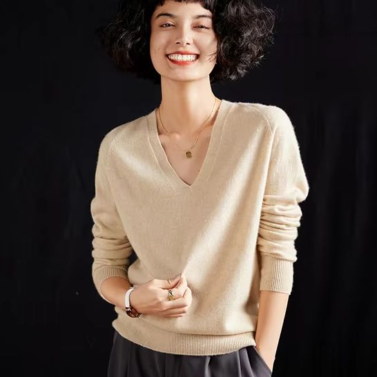 Resin Vat - Damen-Pullover aus 100 % reinem Kaschmir,