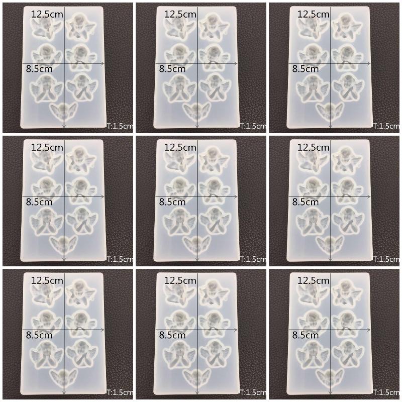 Uv Resin - 9er-Pack X-förmige Silikonformen für Harz DIY