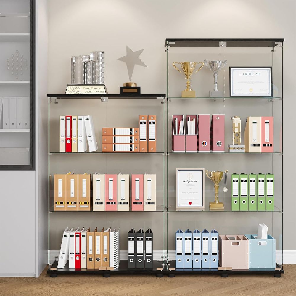Glasvitrine mit 4 Regalen, Dop – Glass Bed Bewertung und Preis