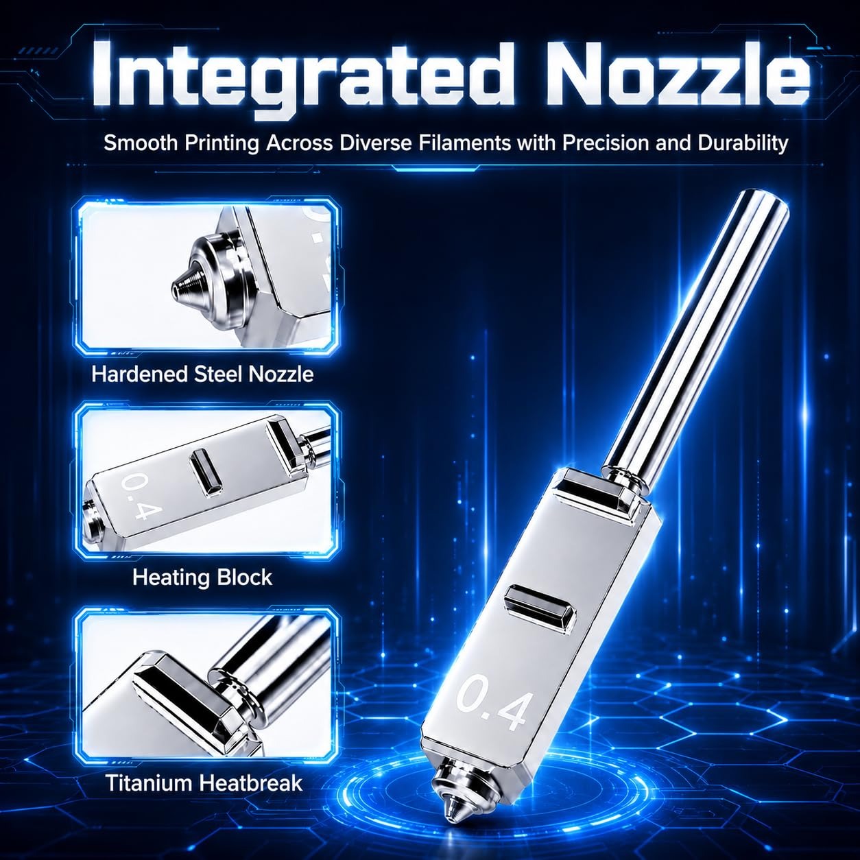 Gehärtete Stahldüsen für Anycu – Hotend 0.4Mm Bewertung und Preis